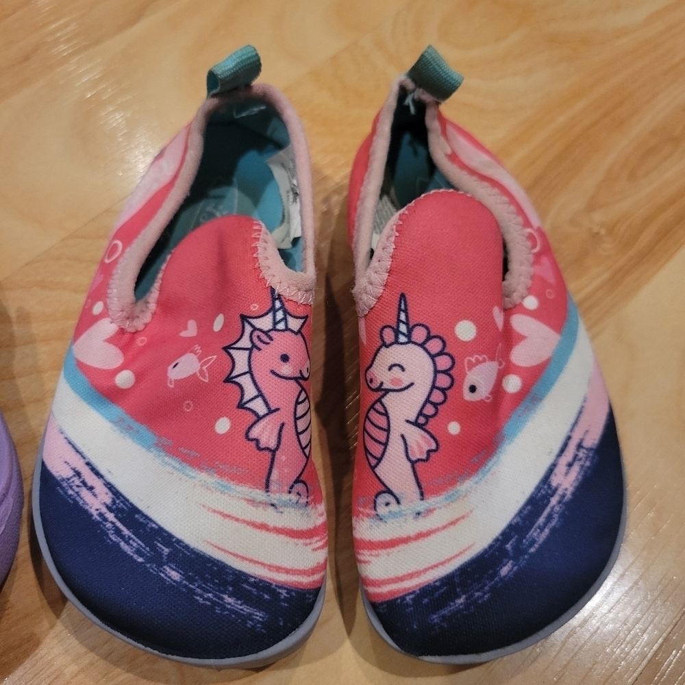 Baby Water Shoe Bundle Newtz Aqua Size 5 Size 6 - Picture 3 of 7